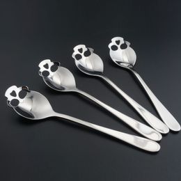 Stainless Steel Skull Spoons Novelty Coffee Sugar Teaspoon Kitchen Flatware Birthday Party Gifts Ocean Shipping Q483