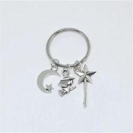 Keychains Western Jewellery Keyring Little Witch Keychain Magic Charm Gift Simple Cute Key Chain For Girl