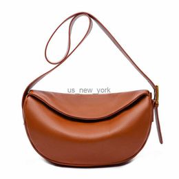 Hobo Women Soft Natural Cowhide Shoulder Bags Genuine Leather Ladies Handbags Fashion Luxury Brand Female Messenger bag Tote Sac HKD230817