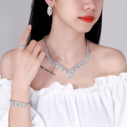 Necklace Earrings Set Bridal Wedding Ring Sets For Women Jewellery Luxury Elegant Women's All Offers From Everything