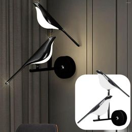 Wall Lamp Simplicity LED Magpie Bird Model Light Sconce Modern Indoor Lighting Home Kitchen Bedside Bedroom Living Room