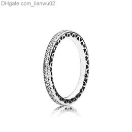 Band Rings Real 925 Sterling Silver CZ Diamond RING with Original Box fit Pandora Wedding Ring Engagement Jewellery for Women Z230817