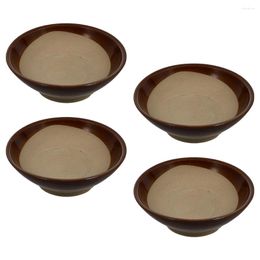 Bowls 4 Pcs Vintage Ceramic Bowl Cooking Condiment Braised Pork Noodle Container Prep Ceramics Dining Salad Fruit