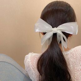 Hair Clips Korean Bow Hairpin Back Head Clip Vertical Fairy Retro Temperament Jewellery