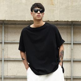 Men's T Shirts Short Sleeve T-Shirt Summer Yamamoto Style Solid Color Comfortable Breathable Casual Large Size Half
