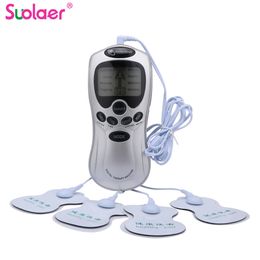 Other Massage Items Health Care Digital Therapy Machine LCD Screen Full Body 4 Pads Slim Massager Acupuncture Body Neck Massager Electric TENS EMS 230817