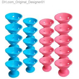 10/20/set of soft rubber magic hair rollers silicone curler heat free and clip free curling hair styling DIY curling tool Z230819