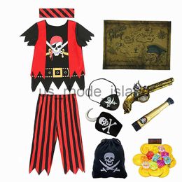 Cosplay Jack Pirate Costume Children's Pirate Toy Set Halloween Pirate Accessories Children Dress Up Gifts x0818 x0829