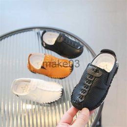 Sneakers Kids Leather Casual Shoe Soft Children Rubber Loafers Breathable Boy Girl Designer Shoe J230818