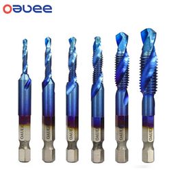 Other Hand Tools Plated Hex Shank HSS Screw Thread Metric Tap Drill Bits Screw Machine Compound M3 M4 M5 M6 M8 M10 Hand Tools 230817