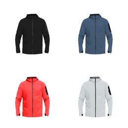 Men's High Quality Designer Hoodie Technology Nylon Waterproof Zipper Jacket Lightweight Outdoor Sports Jacket 2023