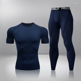 Underwear Men's Thermal Winter Men Warm First Layer Man Undrewear Set Compression Quick Drying Second Skin Long Johns Sport 790