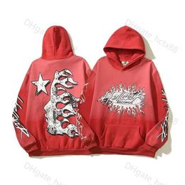 Hellstar Hoodie Men Shark Graphic Tee Pullover Letter Print Long Sleeve Jumper with Pocket Mens Womens Tops Clothing Fashion Mens Womens o74