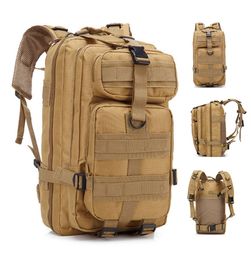 School Bags 30L Outdoor Military Backpack 600D Nylon Waterproof Tactical Rucksack Sport Travel Camping Hiking Trekking Fishing Hunting 230817
