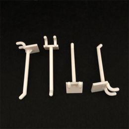 Pencil Cases Pegboard Paper Shelf Display Hook Long Arm Single Rod Plastic Hanger 230818