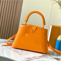 Embroidery Designer Bags Classic Cap Tote Bag Shoulder Handbag Women Luxury Bag Grain Taurillon Cow Genuine Leather Hand Bag Women Fashion Crossbody Bag Totes Bags