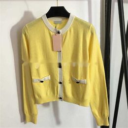 Designer Knitted Cardigan Women Coat Long Sleeve Sweater Jackets Woman Charm Letter Design Tops Autumn Spring Jackets Shirt