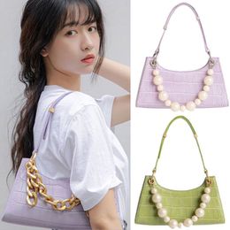 Designer Bags Apede Mod Women shoulder bag Turquoise Deco Line Small Twist Multi Colour textured Leather Chain Purse Clutch Handbag