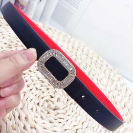 Belts Rt0492 Women Leather Top Quality Calf Skin Pin Belt Classical Simple