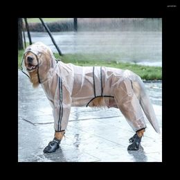 Dog Apparel Raincoat Four Legged Waterproof All Inclusive Golden Hair Firewood Pet Small Medium And Large Clothing