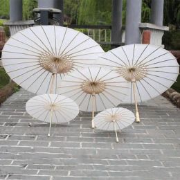 Bridal Wedding Paper Umbrellas Parasols Handmade Plain Chinese Mini Craft Umbrella For Hanging Ornaments DiameterZZ