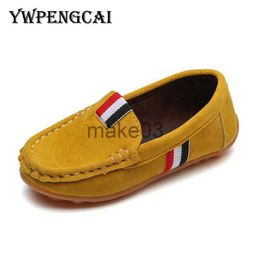 Sneakers Spring Autumn Kids Shoes Boys PU Leather Loafers 19 Years Boys Slipon Soft Breathable Casual Shoes J230818