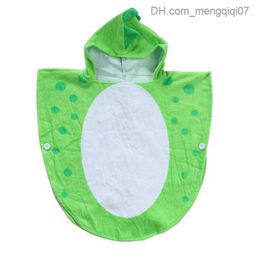 Towels Robes Hooded Dinosaur Cape Ponchos Hooded Children's Bath Towel Z230819