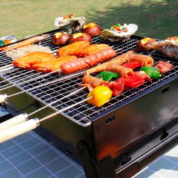 BBQ Grills Portable Charcoal Grill and Smoker Mini Foldable Tabletop for Outdoor Camping Picnic Cooking Garden Beach Party 230817