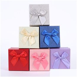Watch Boxes Cases Gift Bracelet Box Packaging Jewellery Durable Bangle Bowknot Storage Case Drop Delivery Watches Accessories Dhl5E
