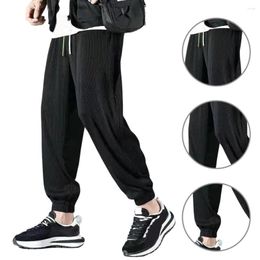 Men's Pants Trendy Men Sweatpants Colorfast Pockets Smooth Outdoor Training Gym Fitness Trousers Sports Versatile