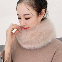 Scarves Faux Fur Scarf Imitated Collar For Women Korean Style Neck Protection Thickened Winter Warm