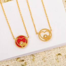 Chains Vintage Women's Necklace Heart Jewellery For Women Designer Pendant Pure Sterling Sier Lady Party Link Necklaces