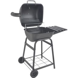 BBQ Grills RevoAce 26" Mini Barrel Charcoal Grill with Side Shelf 230817