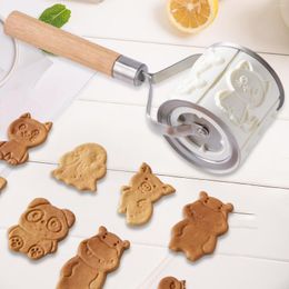 Baking Moulds Rolling Cookie Cutter Practical Embossing Die DIY For Wedding Pastry