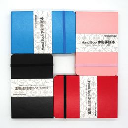 Notepads 300G Travel Watercolour Manual Sketchbook 24 Sheets Portable Sketch Paper Professional Art Supplies Four Colours Available 230818