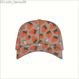 Ball Caps High quality strawberry baseball caps man's cotton cactus classic letter Ball caps summer women sun hats outdoor adjustable Snapback Cap Z230819