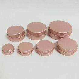 Storage Bottles 5/10/15/20/30/50/60g Round Empty Aluminum Box Lids Silvery Tin Metal Ceam Jar Cosmetic Containers