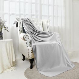 Blankets Cooling Blanket For Bed Silky Air Condition Comforter Lightweight Cooled Summer Quilt With Double Side