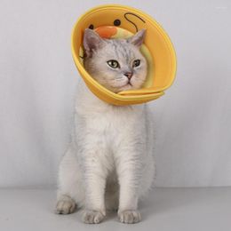 Dog Collars Postoperative Pet Cone Collar Soft Comfortable Adjustable Size Protection For Cats Fabric