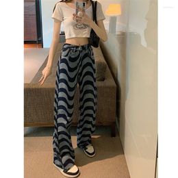 Women's Jeans Arrival Spring Autumn Women All-matched Cotton Denim Full Length Pants Button Waist Casual Loose Straight V660