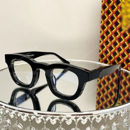 Мужские женщины Терри Ласри Солнцезащитные очки Толстые тарелки - это ручная 3101, прозрачные очки для линз UV400 Ford Black Classic Designer Sunglass Original Box