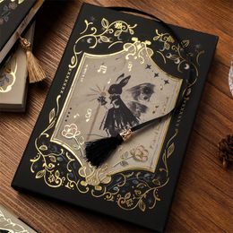 Notepads A5 Gothic Note Magnetic Buckle Book Retro Art High Value Exquisite Hand Ledger Small Personality Creative Hand Ledger Gift 230817