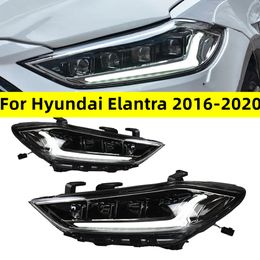 LED Head Light Assembly For Hyundai Elantra 20 16-20 20 Matrix Front Headlights Replacement Signal Driving Light