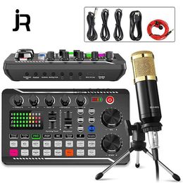 Microphones Desktop Microphone Kit with Live Sound Card(Optional )Recording Karaoke Professional Microphone for Live Streaming Podcasting HKD230818