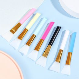 7 Colours Professional Silicone Mask Brush Soft Tip Flexible Facial Mud Applicator Body Lotion Brushes Beauty Smear Supplies Tool