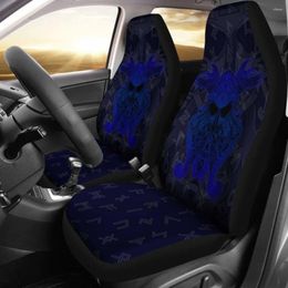 Car Seat Covers Norse Viking Rune Odin God Pack Of 2 Universal Front Protective Cover