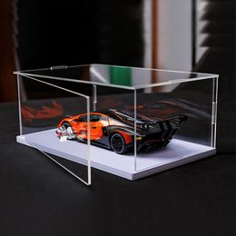 Novelty Items Acrylic Display Case w/h Door Countertop Organizer Dustproof Showcase for Figure/Toy/Collectibles/Gundam/Car/Model/Lego/BlindBox 230817