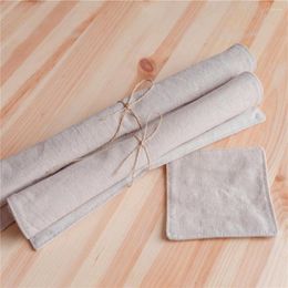 Table Runner Solid Color Cotton Linen Kitchen Placemat Dining Mat Placemats Insulation Pads Mats 45 32cm 1Pcs Home Decor