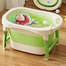 Bathing Tubs Seats Portable Bathtub Enlarged Thickened Bath Basin Double Bath Bucket Folding Swimming Pool Years Old R230818