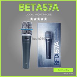 Microphones BETA57A SuperCardioid Dynamic Instrument Wired Microphone 57A Mic For Karaoke Live Vocals Stage HKD230818